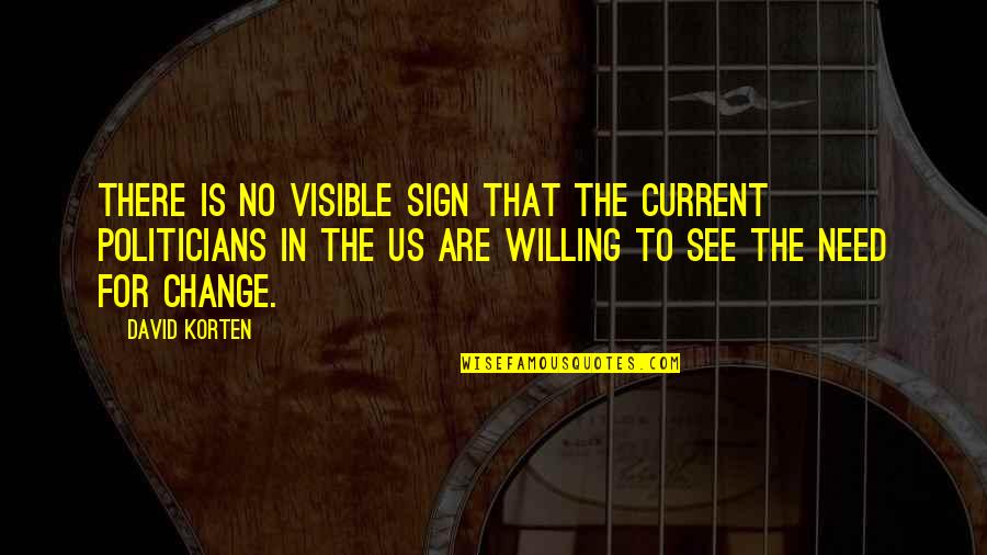 Settembre 2019 Quotes By David Korten: There is no visible sign that the current