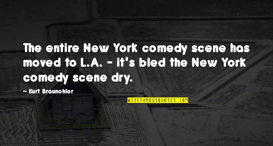 Setupscripts Quotes By Kurt Braunohler: The entire New York comedy scene has moved