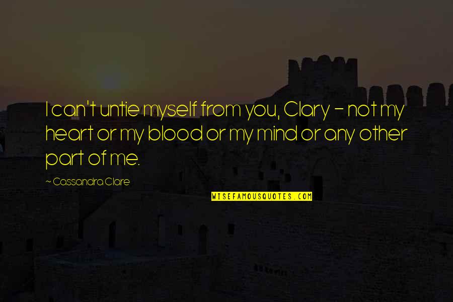 Seurat Sunday Quotes By Cassandra Clare: I can't untie myself from you, Clary - Seurat Sunday Quotes By Cassandra Clare: I can't untie myself from you, Clary -