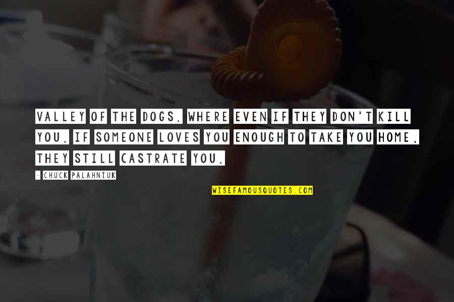 Sevasti Balafas Quotes By Chuck Palahniuk: Valley of the Dogs. Where even if they Sevasti Balafas Quotes By Chuck Palahniuk: Valley of the Dogs. Where even if they