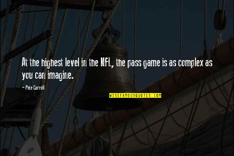 Seven Deadly Sins Greed Quotes By Pete Carroll: At the highest level in the NFL, the