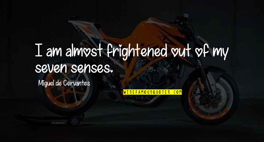 Seven Senses Quotes By Miguel De Cervantes: I am almost frightened out of my seven