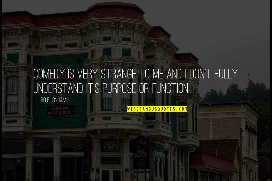 Seventeen Jihan Quotes By Bo Burnham: Comedy is very strange to me and I
