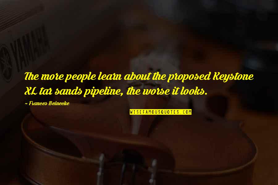 Severinine Quotes By Frances Beinecke: The more people learn about the proposed Keystone