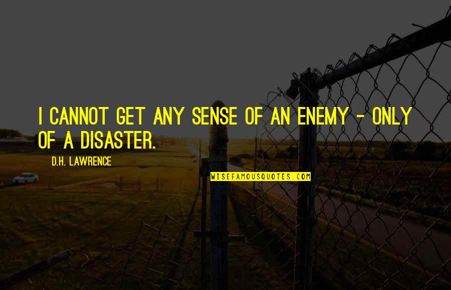 Sevyn Streeter Song Quotes By D.H. Lawrence: I cannot get any sense of an enemy Sevyn Streeter Song Quotes By D.H. Lawrence: I cannot get any sense of an enemy