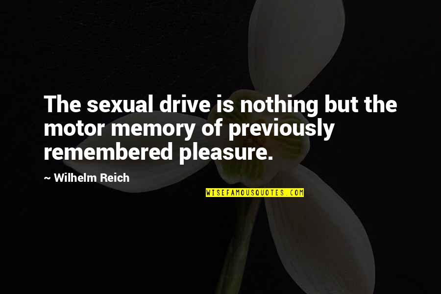 Sexual Pleasure Quotes By Wilhelm Reich: The sexual drive is nothing but the motor