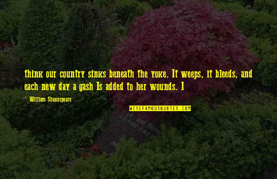 Seyffert Chihuahua Quotes By William Shakespeare: think our country sinks beneath the yoke. It Seyffert Chihuahua Quotes By William Shakespeare: think our country sinks beneath the yoke. It
