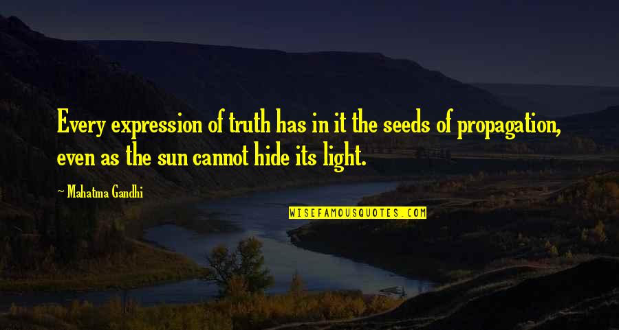 Sger Canada Quotes By Mahatma Gandhi: Every expression of truth has in it the