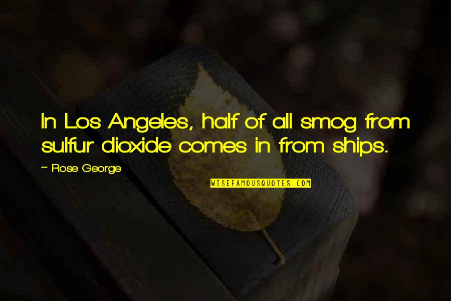 Shadae Singer Quotes By Rose George: In Los Angeles, half of all smog from
