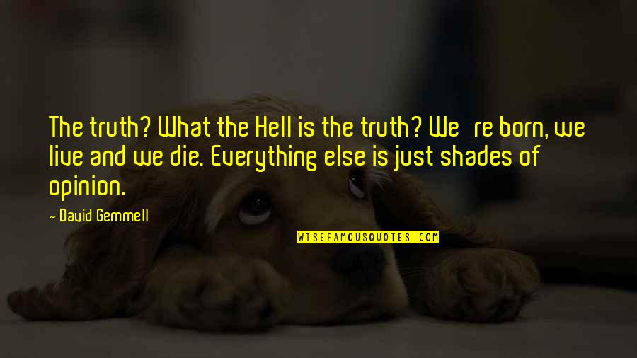 Shades Of Truth Quotes By David Gemmell: The truth? What the Hell is the truth? Shades Of Truth Quotes By David Gemmell: The truth? What the Hell is the truth?