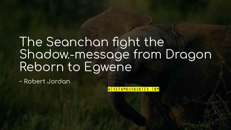 Shadow Fight 2 Quotes By Robert Jordan: The Seanchan fight the Shadow.-message from Dragon Reborn