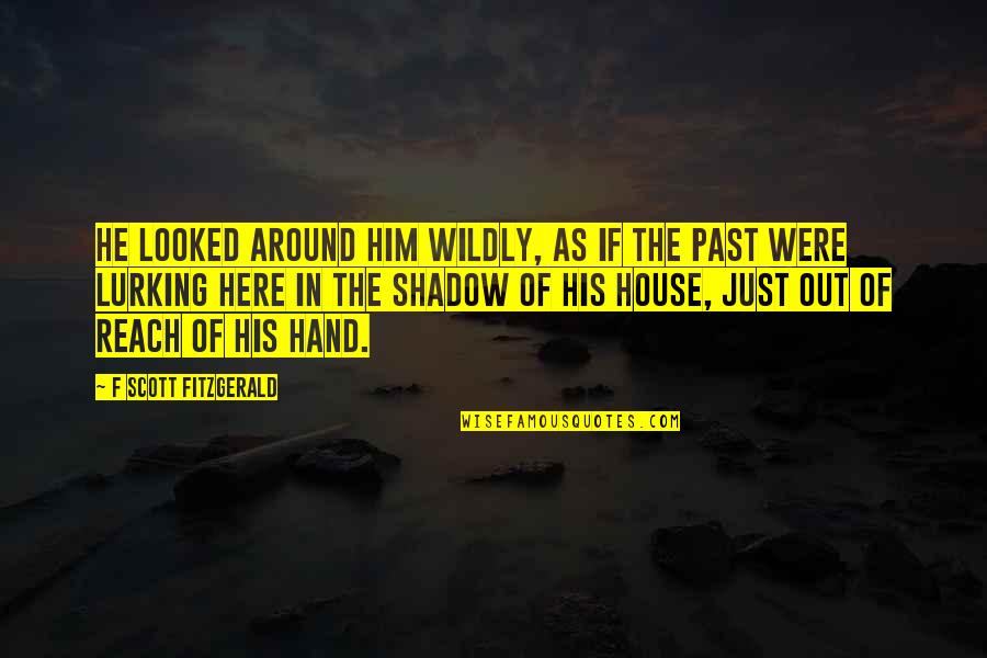 Shadow Of Life Quotes By F Scott Fitzgerald: He looked around him wildly, as if the