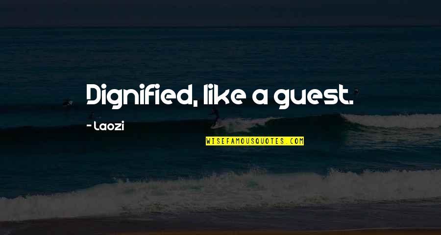 Shaeen Tavles Quotes By Laozi: Dignified, like a guest.