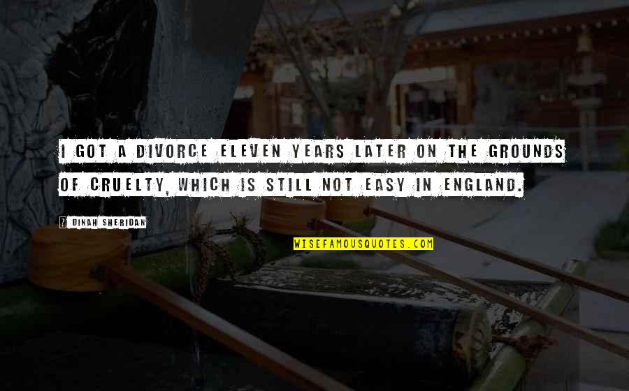 Shafting Beads Quotes By Dinah Sheridan: I got a divorce eleven years later on Shafting Beads Quotes By Dinah Sheridan: I got a divorce eleven years later on