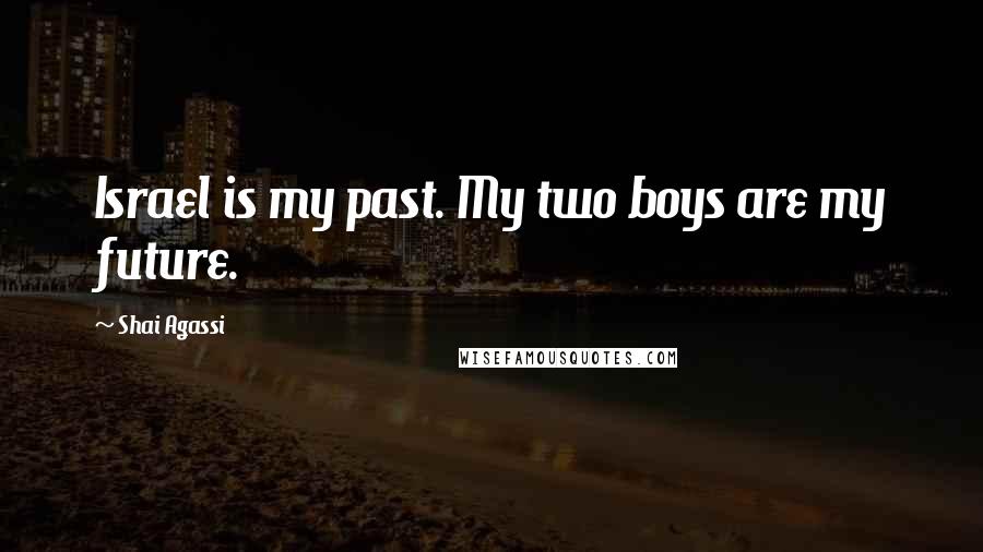 Shai Agassi quotes: Israel is my past. My two boys are my future.