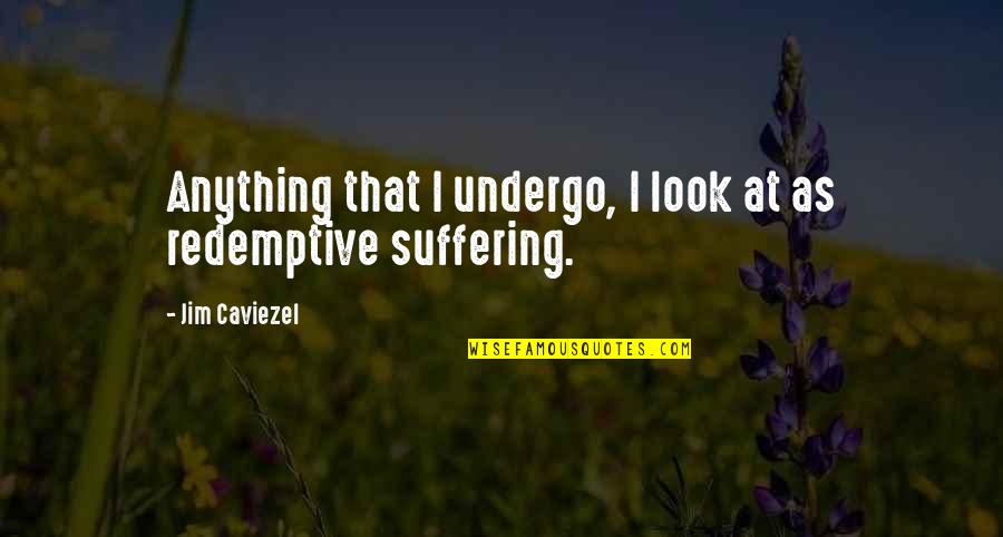 Shakarashvili Quotes By Jim Caviezel: Anything that I undergo, I look at as Shakarashvili Quotes By Jim Caviezel: Anything that I undergo, I look at as