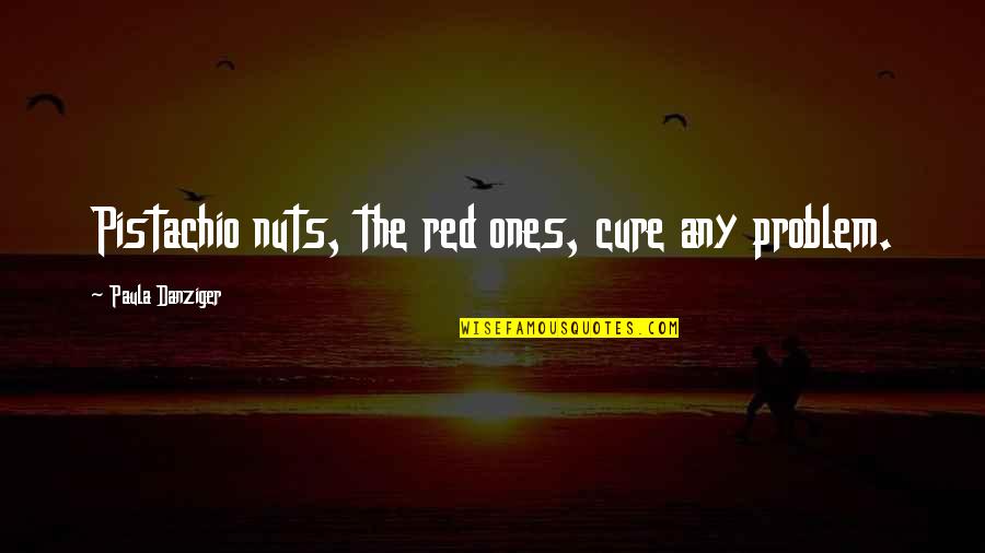 Shaleha Quotes By Paula Danziger: Pistachio nuts, the red ones, cure any problem.