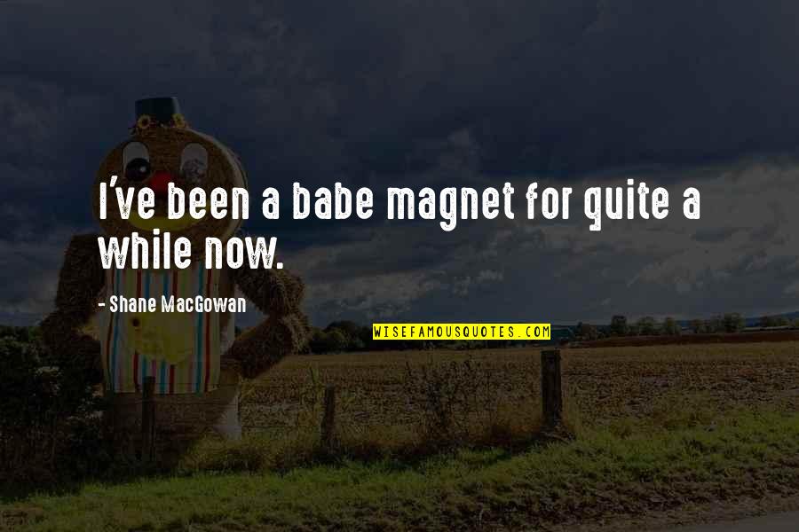 Shane Macgowan Quotes By Shane MacGowan: I've been a babe magnet for quite a