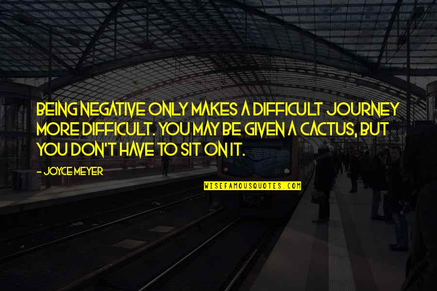 Shanfari Logo Quotes By Joyce Meyer: Being negative only makes a difficult journey more Shanfari Logo Quotes By Joyce Meyer: Being negative only makes a difficult journey more