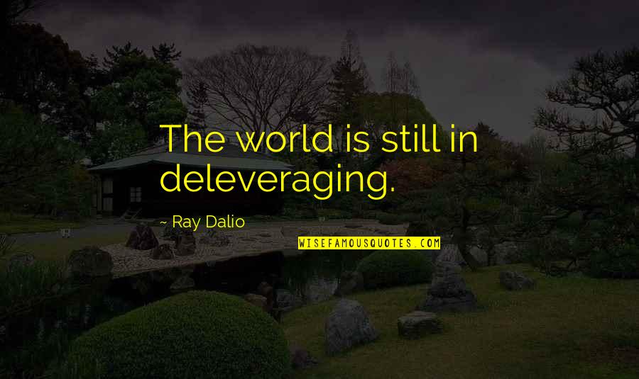 Shannae Miller Quotes By Ray Dalio: The world is still in deleveraging.
