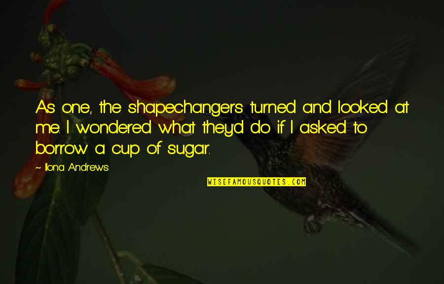 Shapechangers Quotes By Ilona Andrews: As one, the shapechangers turned and looked at Shapechangers Quotes By Ilona Andrews: As one, the shapechangers turned and looked at
