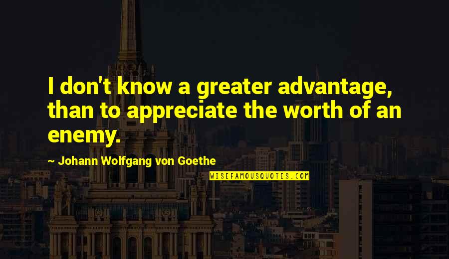 Sharareh Daghighi Quotes By Johann Wolfgang Von Goethe: I don't know a greater advantage, than to Sharareh Daghighi Quotes By Johann Wolfgang Von Goethe: I don't know a greater advantage, than to