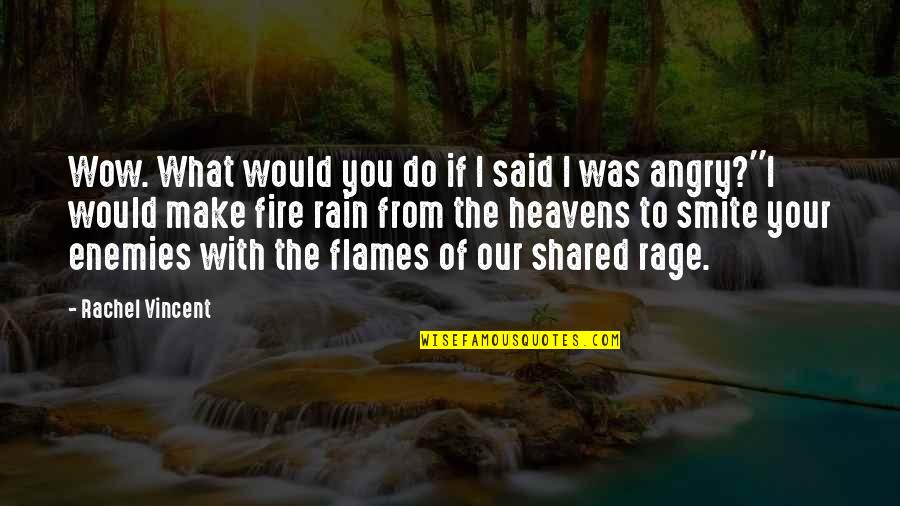 Shared With Quotes By Rachel Vincent: Wow. What would you do if I said