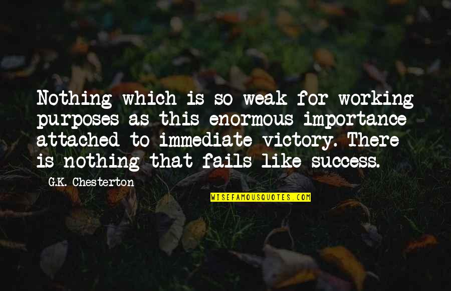 Shareowners Quotes By G.K. Chesterton: Nothing which is so weak for working purposes