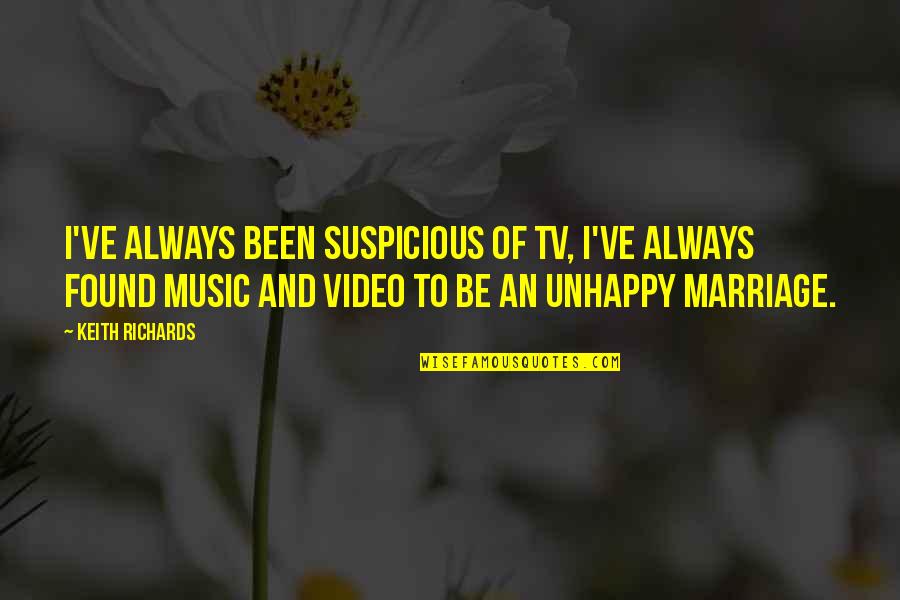 Sharing Success Quotes By Keith Richards: I've always been suspicious of TV, I've always