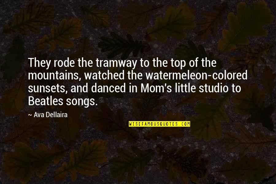 Sharita Williams Quotes By Ava Dellaira: They rode the tramway to the top of Sharita Williams Quotes By Ava Dellaira: They rode the tramway to the top of
