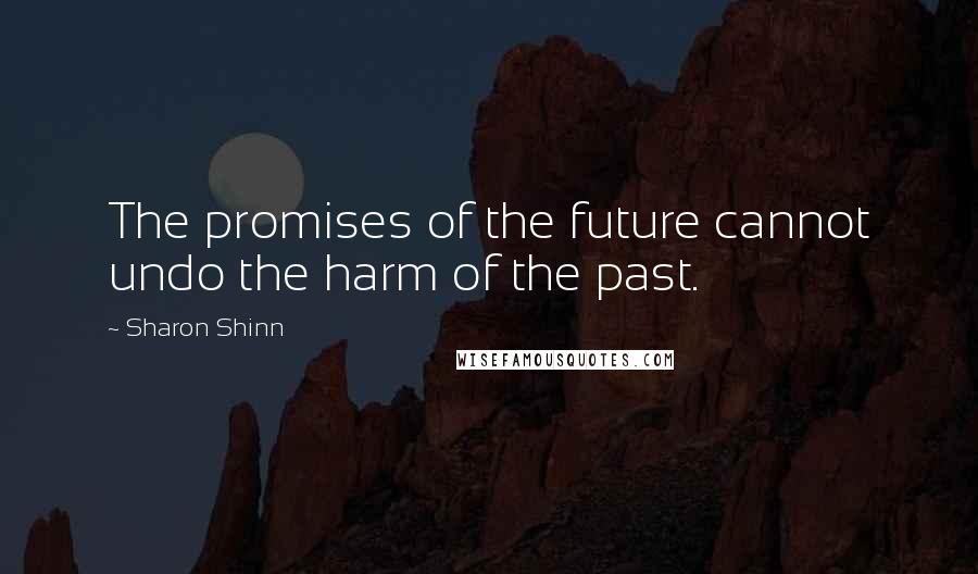 Sharon Shinn quotes: The promises of the future cannot undo the harm of the past.