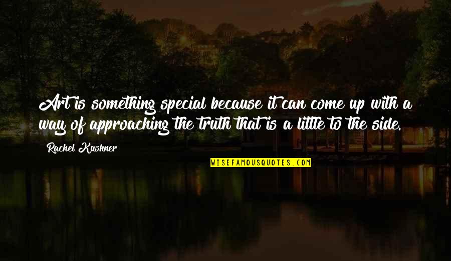 Shathakopa Quotes By Rachel Kushner: Art is something special because it can come