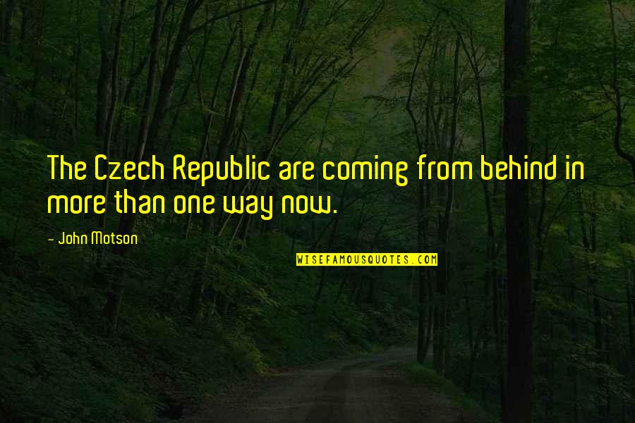Shatners Old Quotes By John Motson: The Czech Republic are coming from behind in