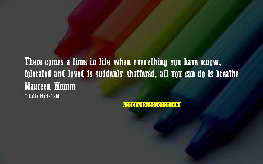 Shattered Quotes Quotes By Catie Hartsfield: There comes a time in life when everything