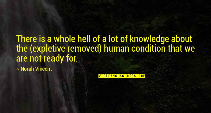 Shattering Hearts Quotes By Norah Vincent: There is a whole hell of a lot Shattering Hearts Quotes By Norah Vincent: There is a whole hell of a lot