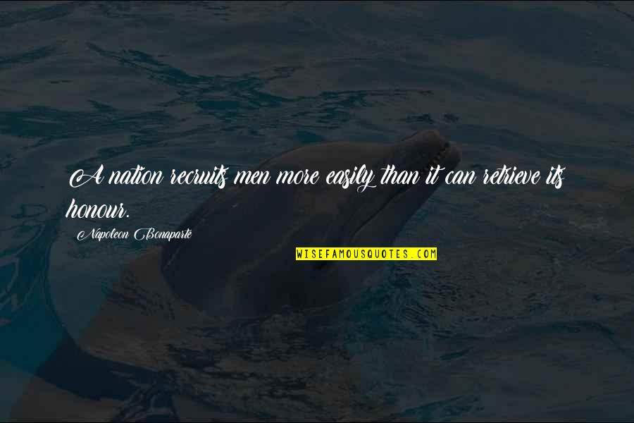 Shawntae Brown Quotes By Napoleon Bonaparte: A nation recruits men more easily than it Shawntae Brown Quotes By Napoleon Bonaparte: A nation recruits men more easily than it