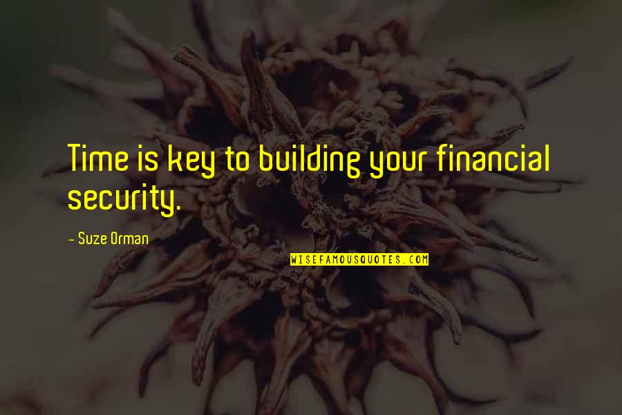Shchekochikhin Quotes By Suze Orman: Time is key to building your financial security. Shchekochikhin Quotes By Suze Orman: Time is key to building your financial security.