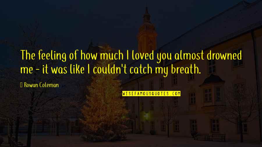 She Is Gone Forever Quotes By Rowan Coleman: The feeling of how much I loved you She Is Gone Forever Quotes By Rowan Coleman: The feeling of how much I loved you