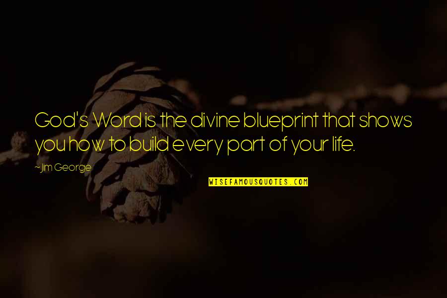 She Is Hurting Me Quotes By Jim George: God's Word is the divine blueprint that shows