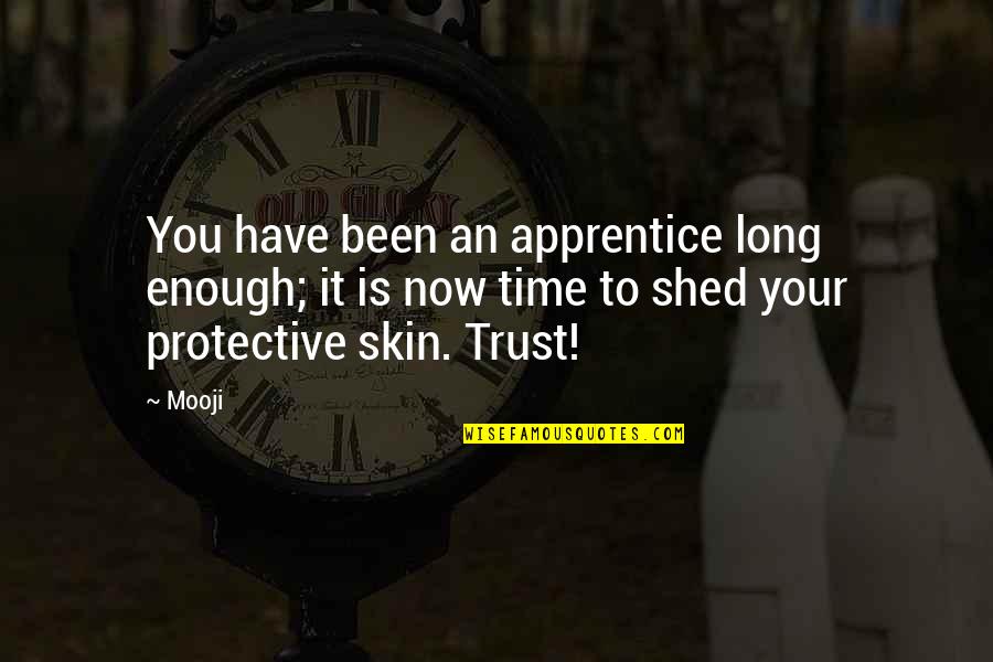 Shed From Quotes By Mooji: You have been an apprentice long enough; it Shed From Quotes By Mooji: You have been an apprentice long enough; it