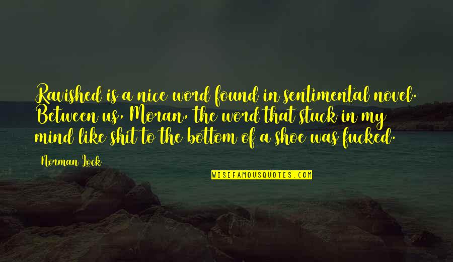 Sheeping Quotes By Norman Lock: Ravished is a nice word found in sentimental Sheeping Quotes By Norman Lock: Ravished is a nice word found in sentimental