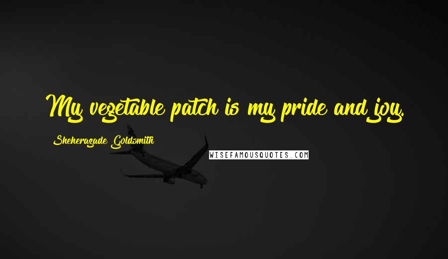 Sheherazade Goldsmith quotes: My vegetable patch is my pride and joy.