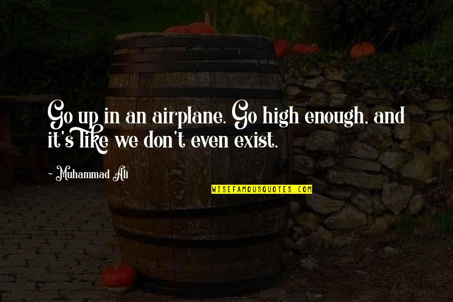 Sheinelle Jones Quotes By Muhammad Ali: Go up in an airplane. Go high enough,