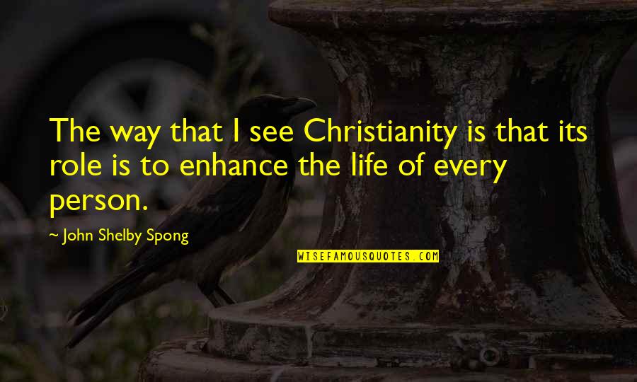 Shelby Quotes By John Shelby Spong: The way that I see Christianity is that