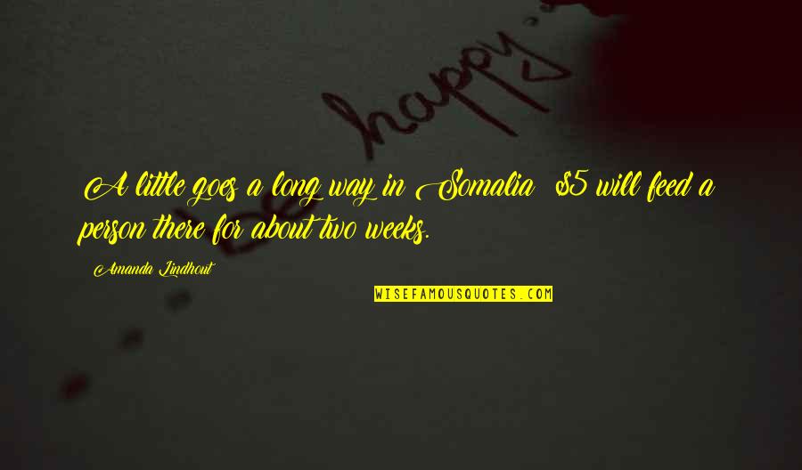 Sheldan Nanea Quotes By Amanda Lindhout: A little goes a long way in Somalia: Sheldan Nanea Quotes By Amanda Lindhout: A little goes a long way in Somalia: