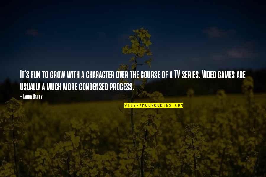 Sheldon Leslie Quotes By Laura Bailey: It's fun to grow with a character over Sheldon Leslie Quotes By Laura Bailey: It's fun to grow with a character over