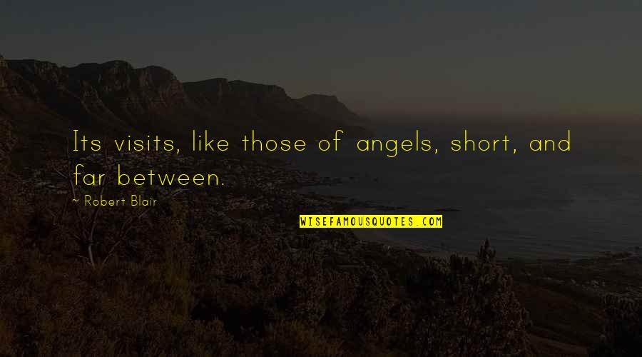 Shell Collecting Quotes By Robert Blair: Its visits, like those of angels, short, and