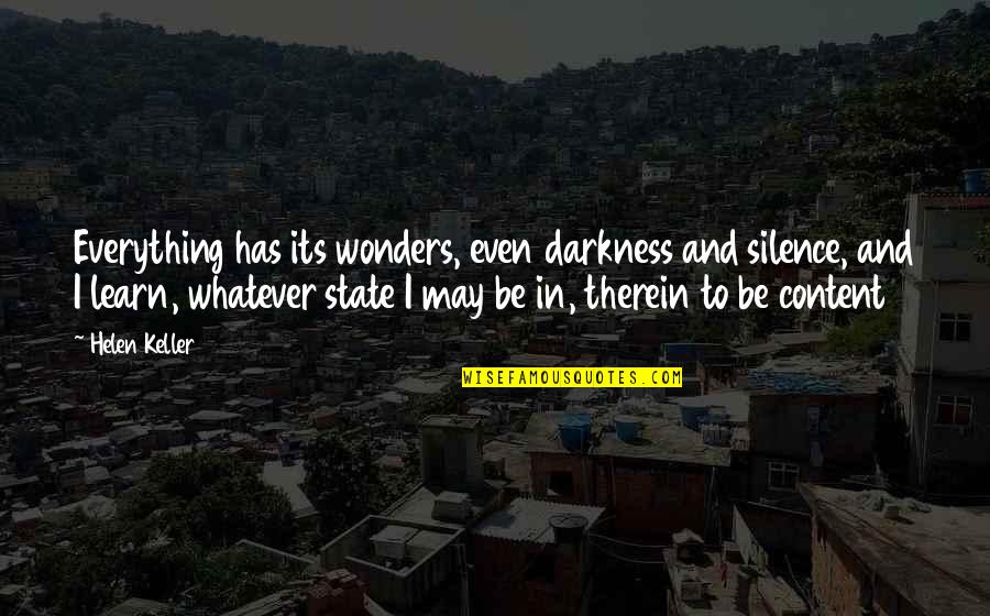 Shell Variable Single Quote Quotes By Helen Keller: Everything has its wonders, even darkness and silence,