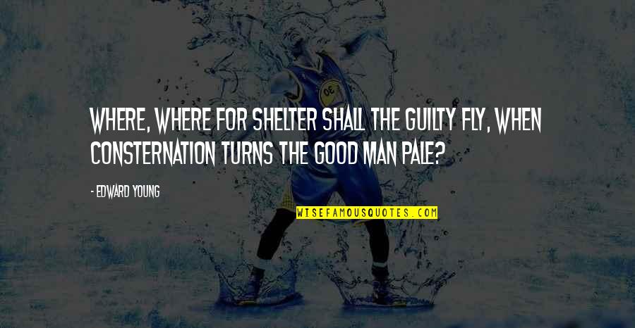 Shelter'd Quotes By Edward Young: Where, where for shelter shall the guilty fly,