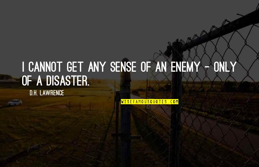 Shengxiangzhen Quotes By D.H. Lawrence: I cannot get any sense of an enemy Shengxiangzhen Quotes By D.H. Lawrence: I cannot get any sense of an enemy
